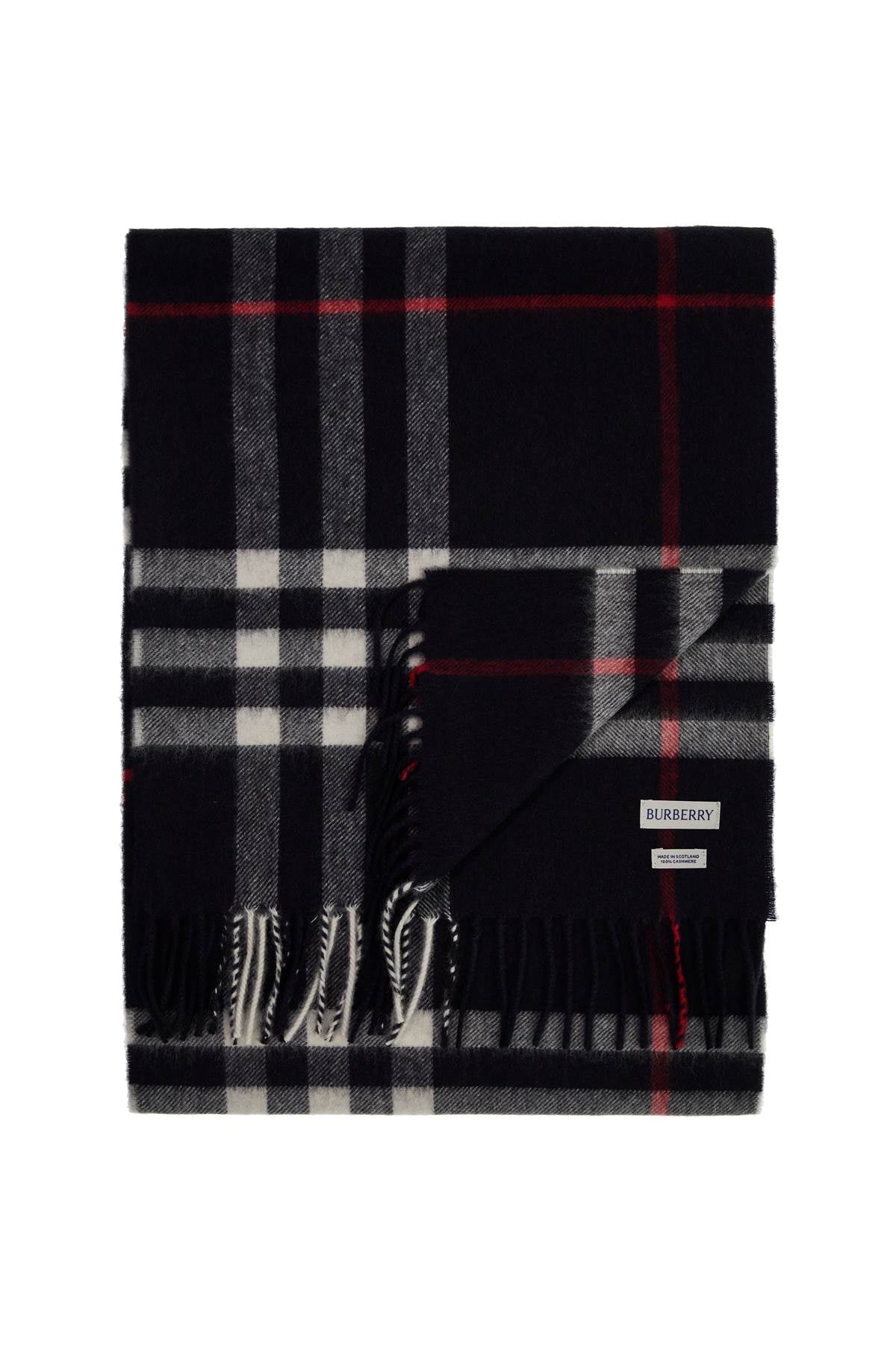 BURBERRY check cashmere scarf