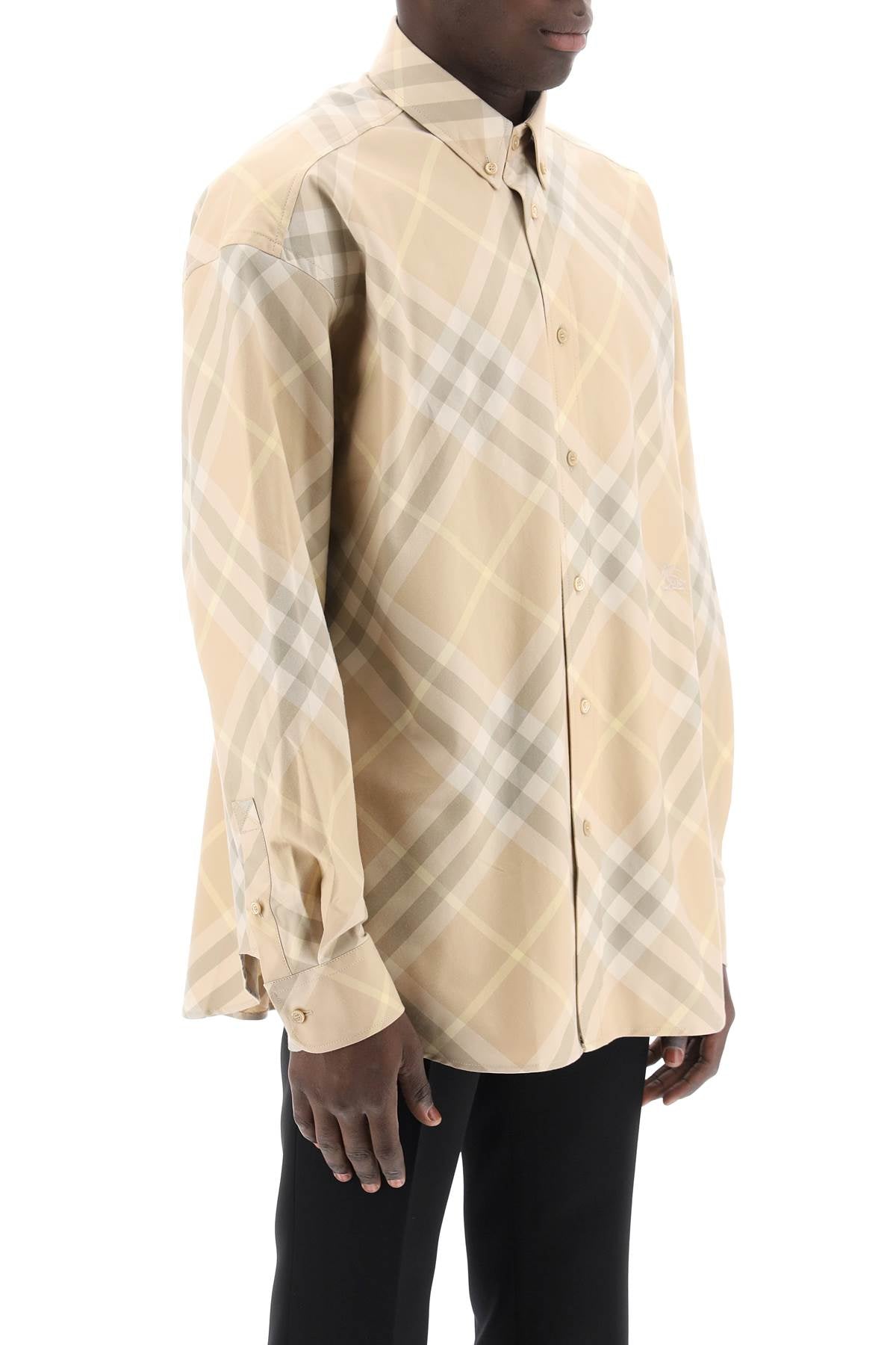 BURBERRY "organic cotton checkered shirt