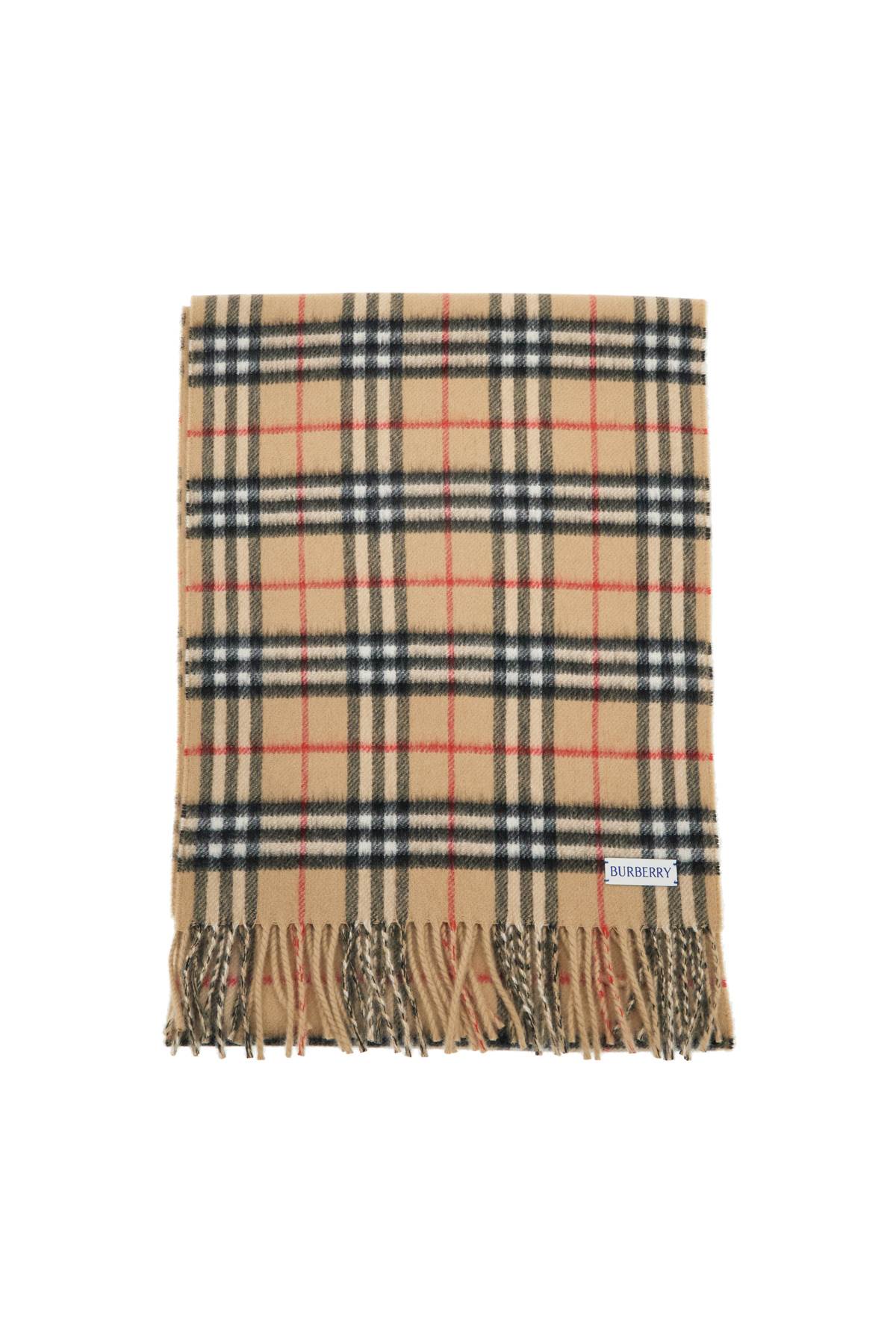 BURBERRY reversible cashmere check scarf