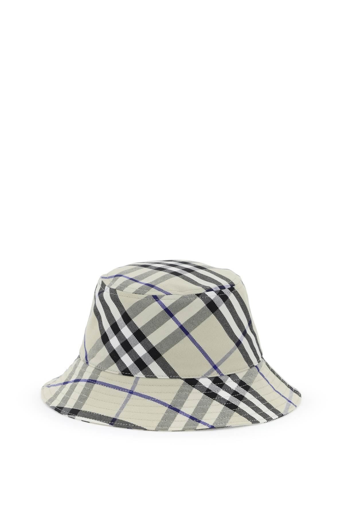 BURBERRY ered cotton blend bucket hat with nine words