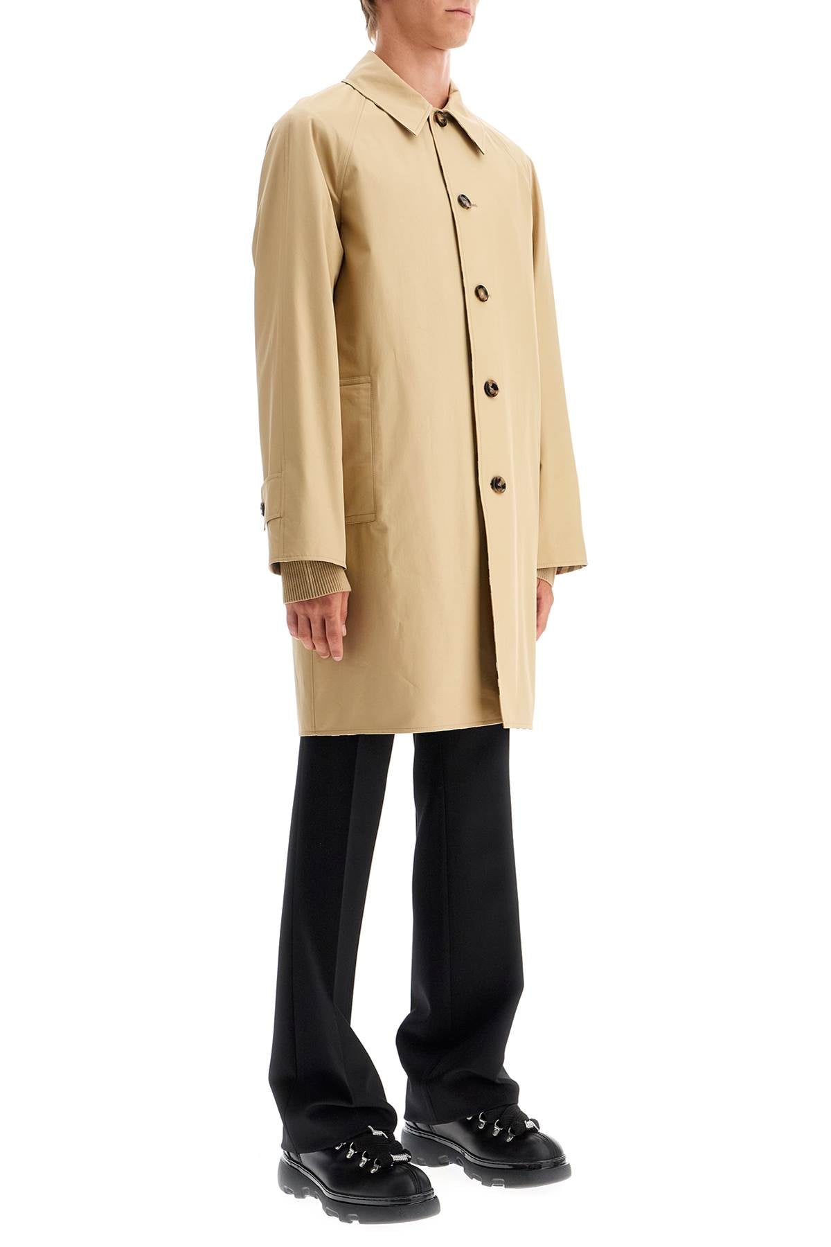 BURBERRY reversible gabardine car coat