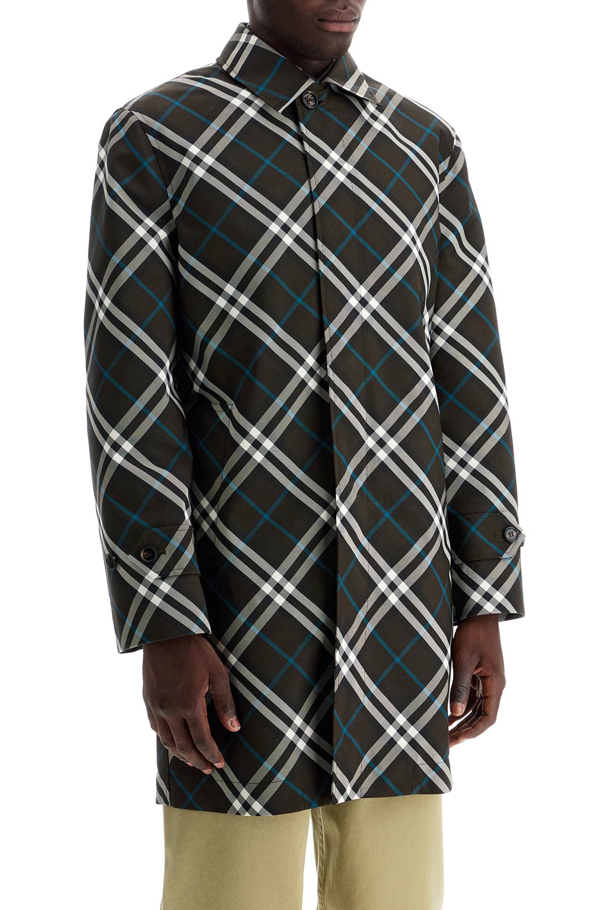 BURBERRY ered

"checkered nylon car coat