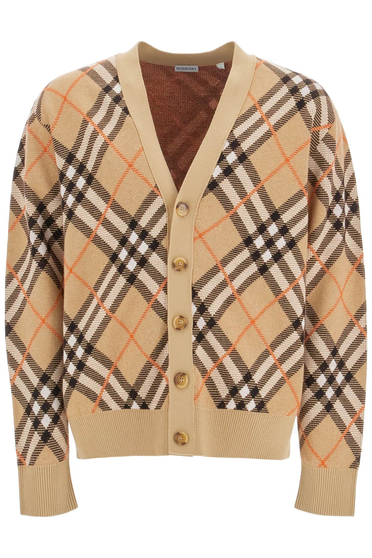 BURBERRY ered wool and mohair cardigan sweater