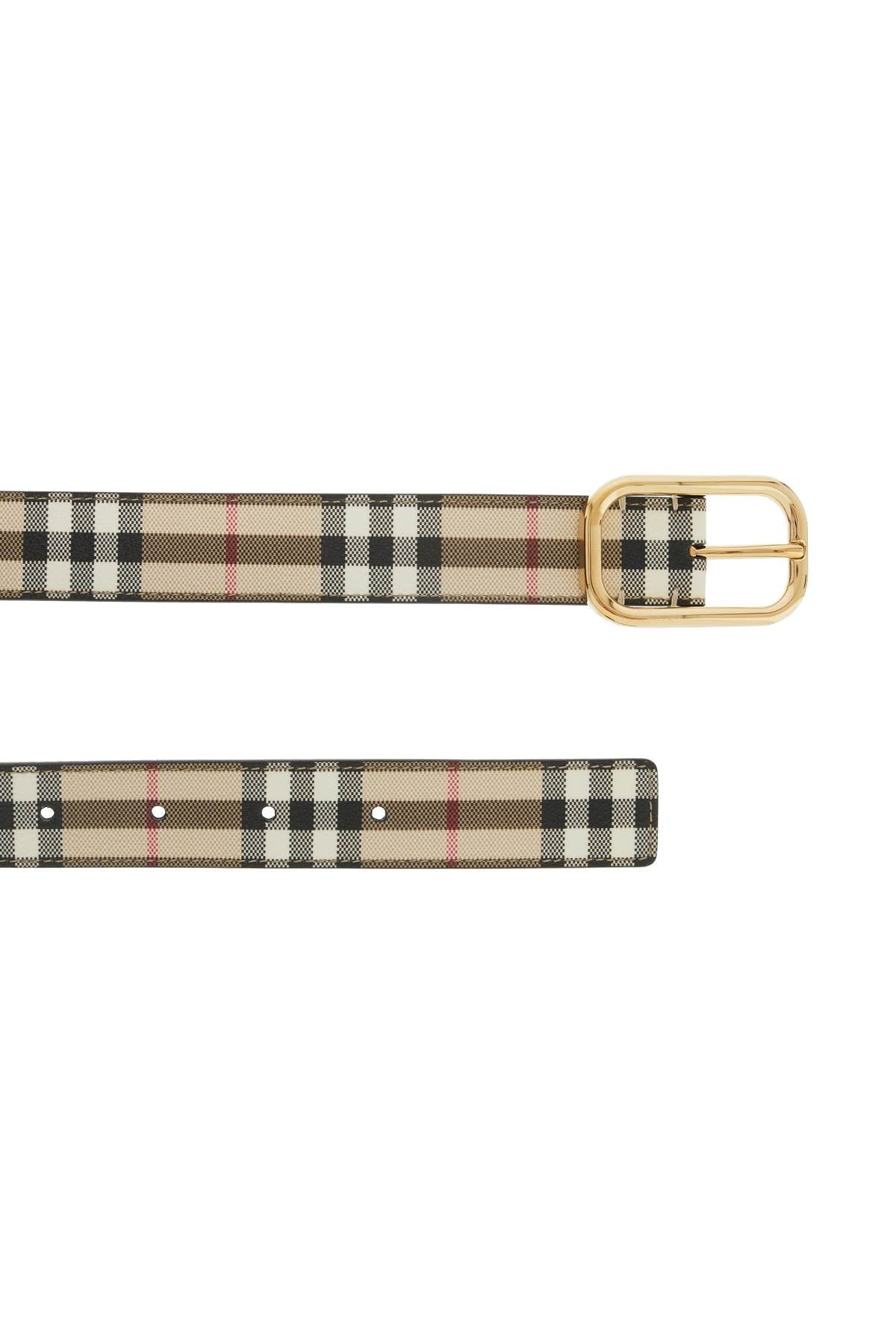 BURBERRY ered fabric belt with coating