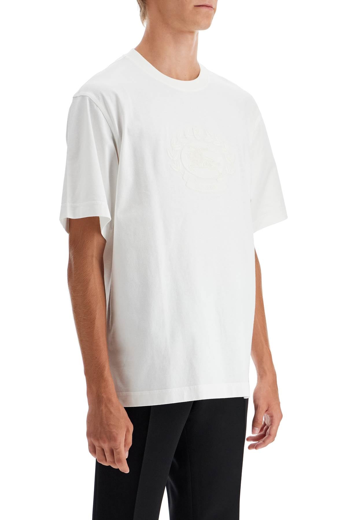 BURBERRY "ekd embroidered t-shirt