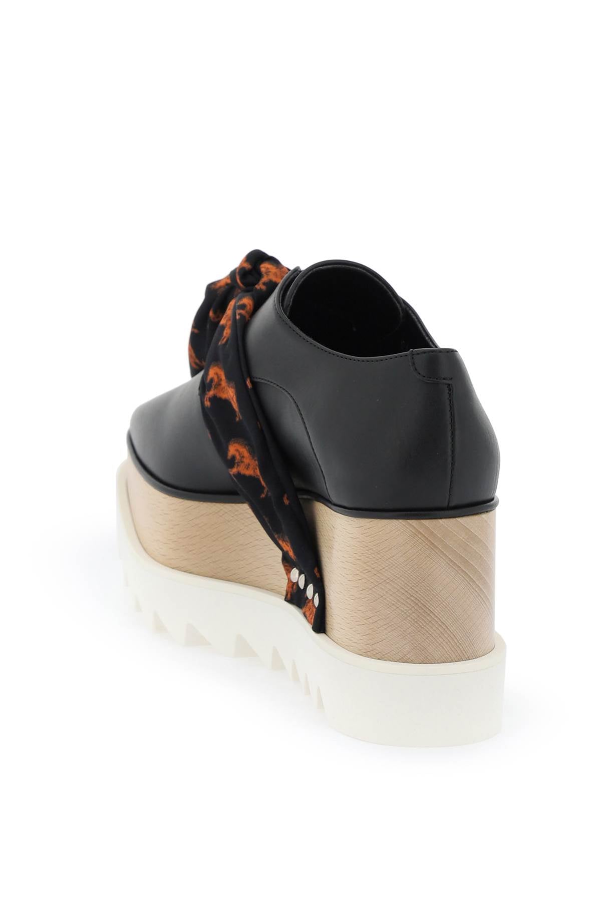 STELLA McCARTNEY platform elyse loafers eith printed band