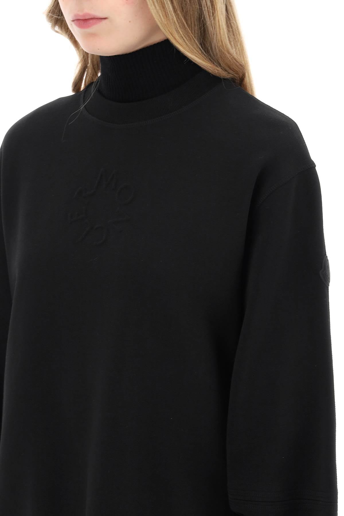 MONCLER crewneck sweatshirt with emb