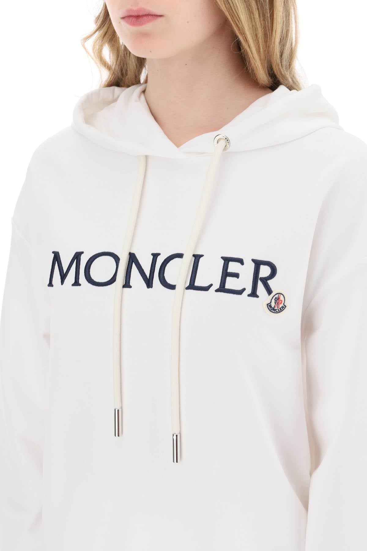 MONCLER hooded sweatshirt with embroidered logo