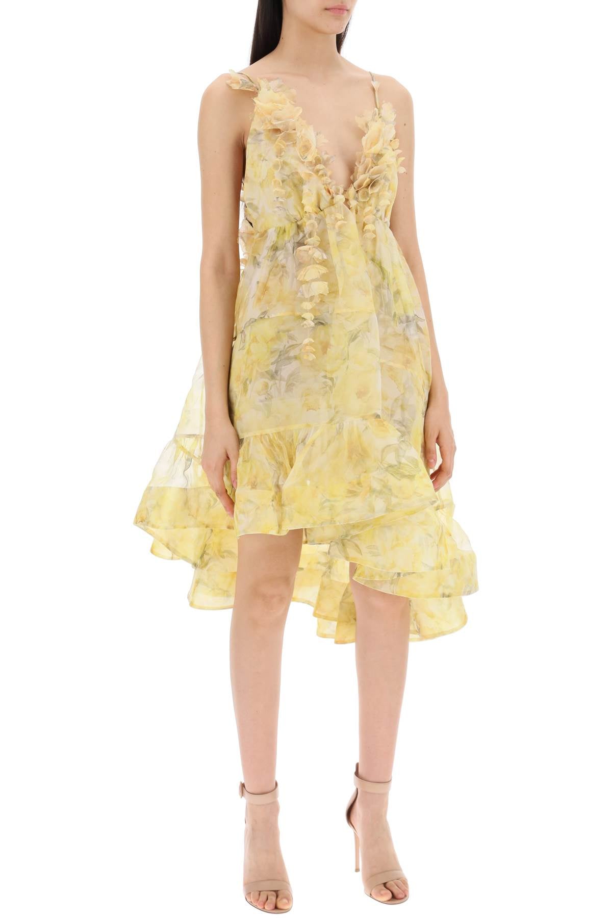 ZIMMERMANN asymmetric mini dress