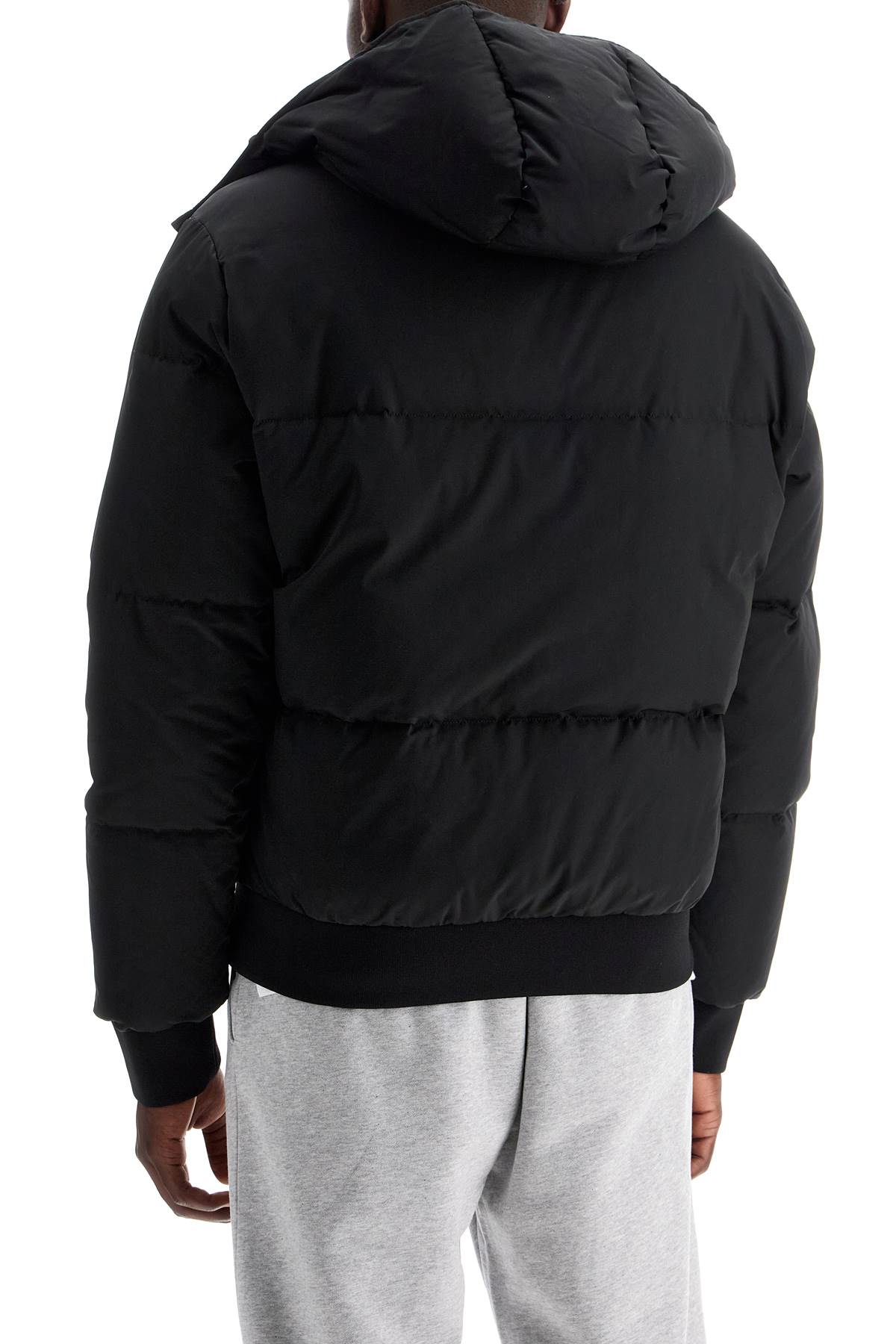 MOSCHINO high-neck down jacket with hood