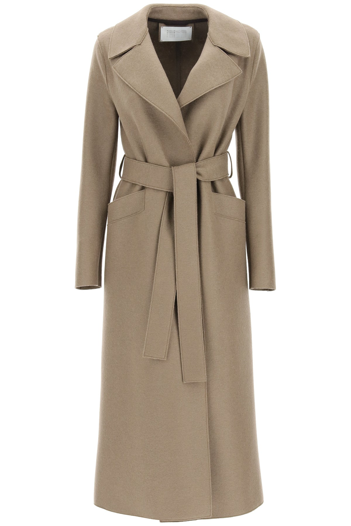 HARRIS WHARF LONDON long pressed wool coat