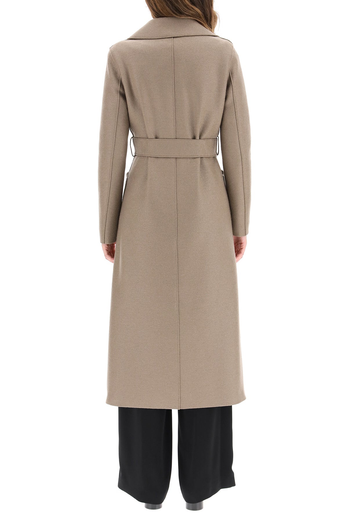 HARRIS WHARF LONDON long pressed wool coat