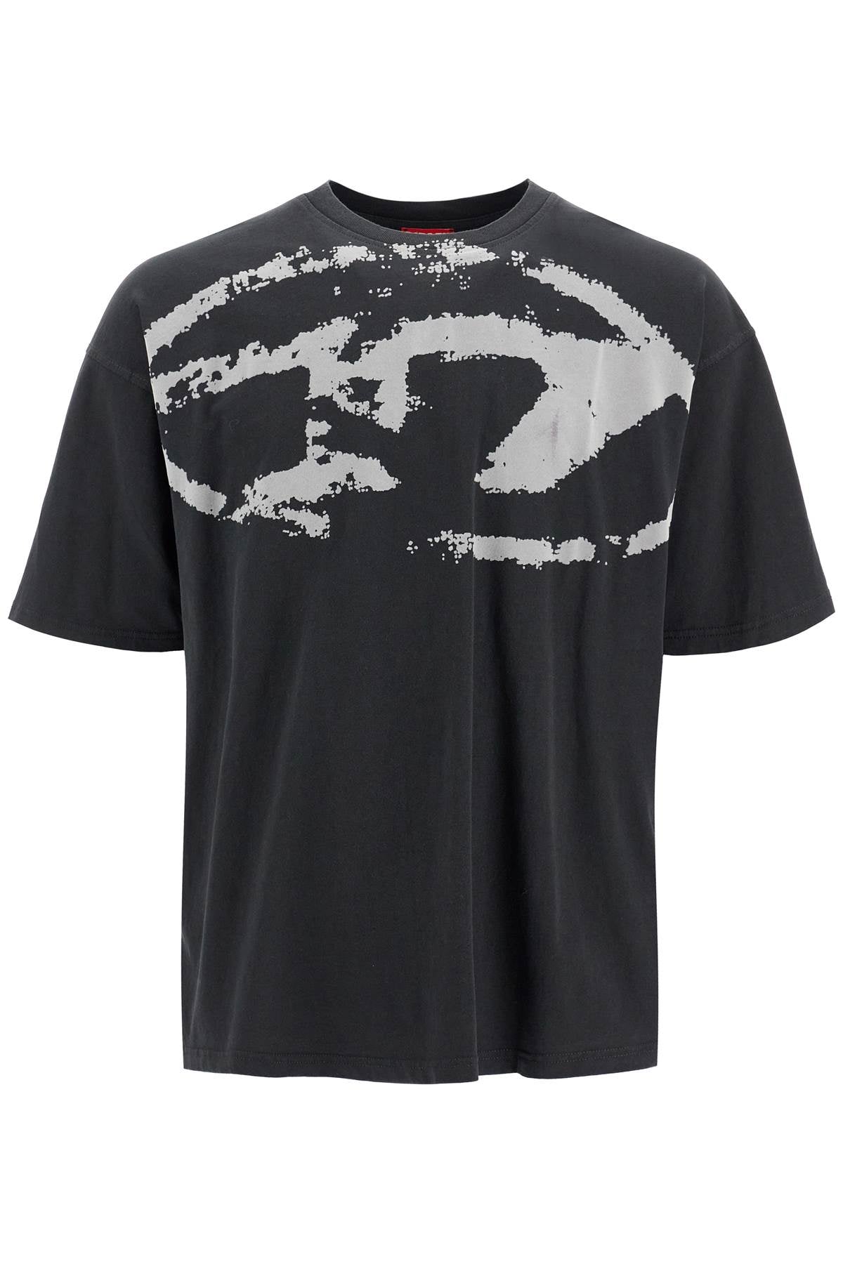 DIESEL t-boxt-n14 t-shirt with flocked logo