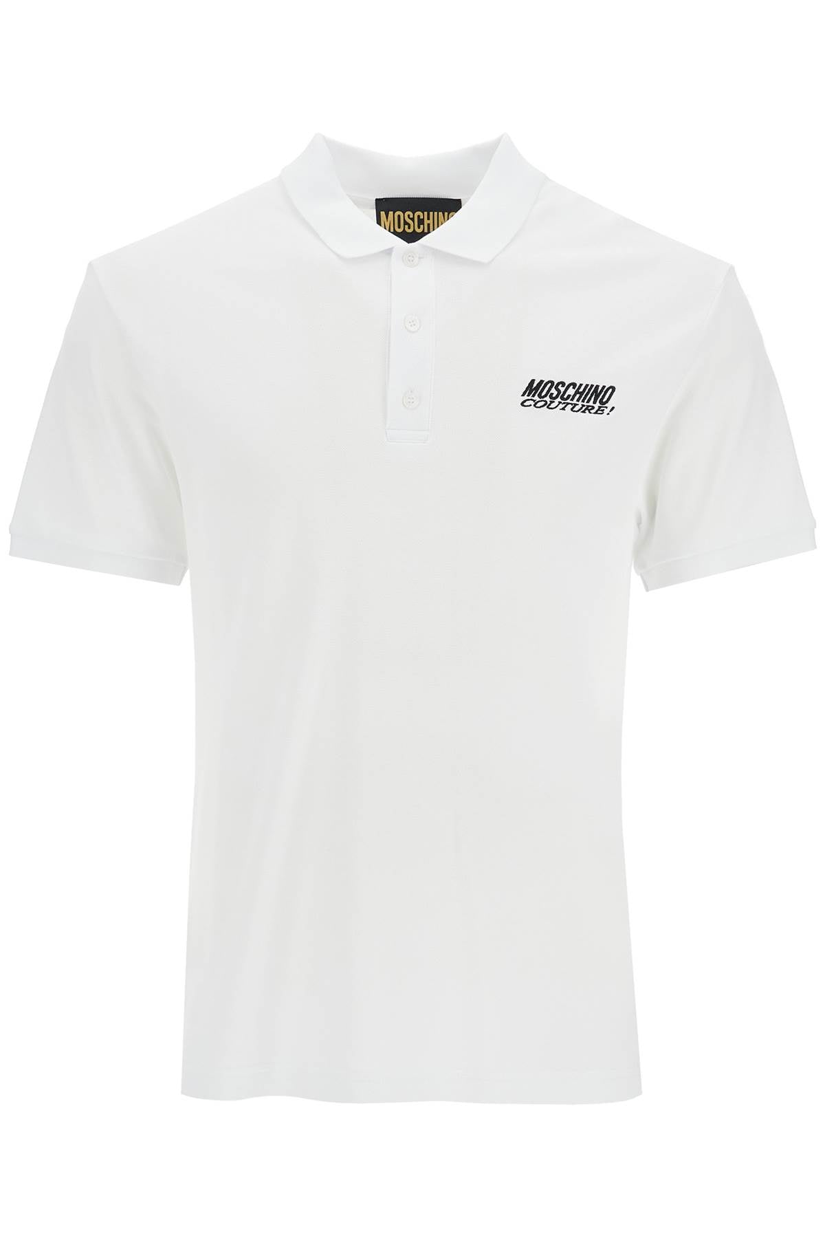 MOSCHINO polo shirt with embroidered logo