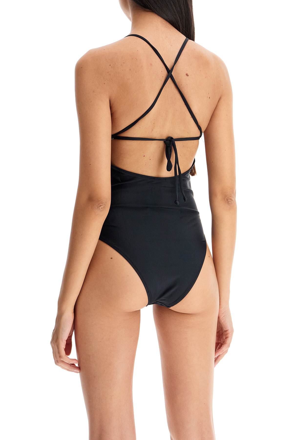 GANNI one-piece swimsuit with logo