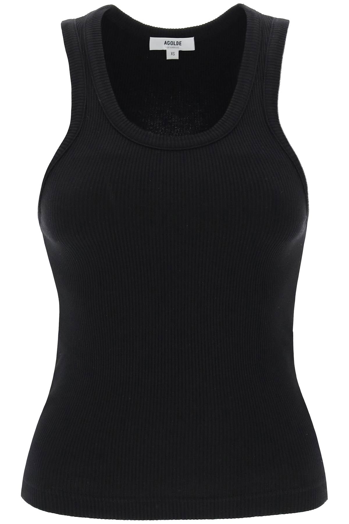 AGOLDE poppy ribbed tank top