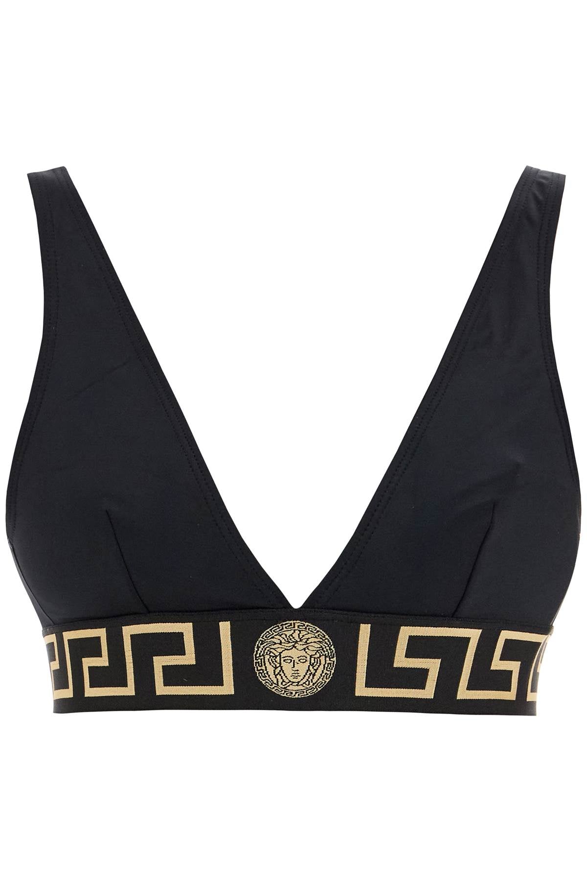 VERSACE "top bikini with greek border trim