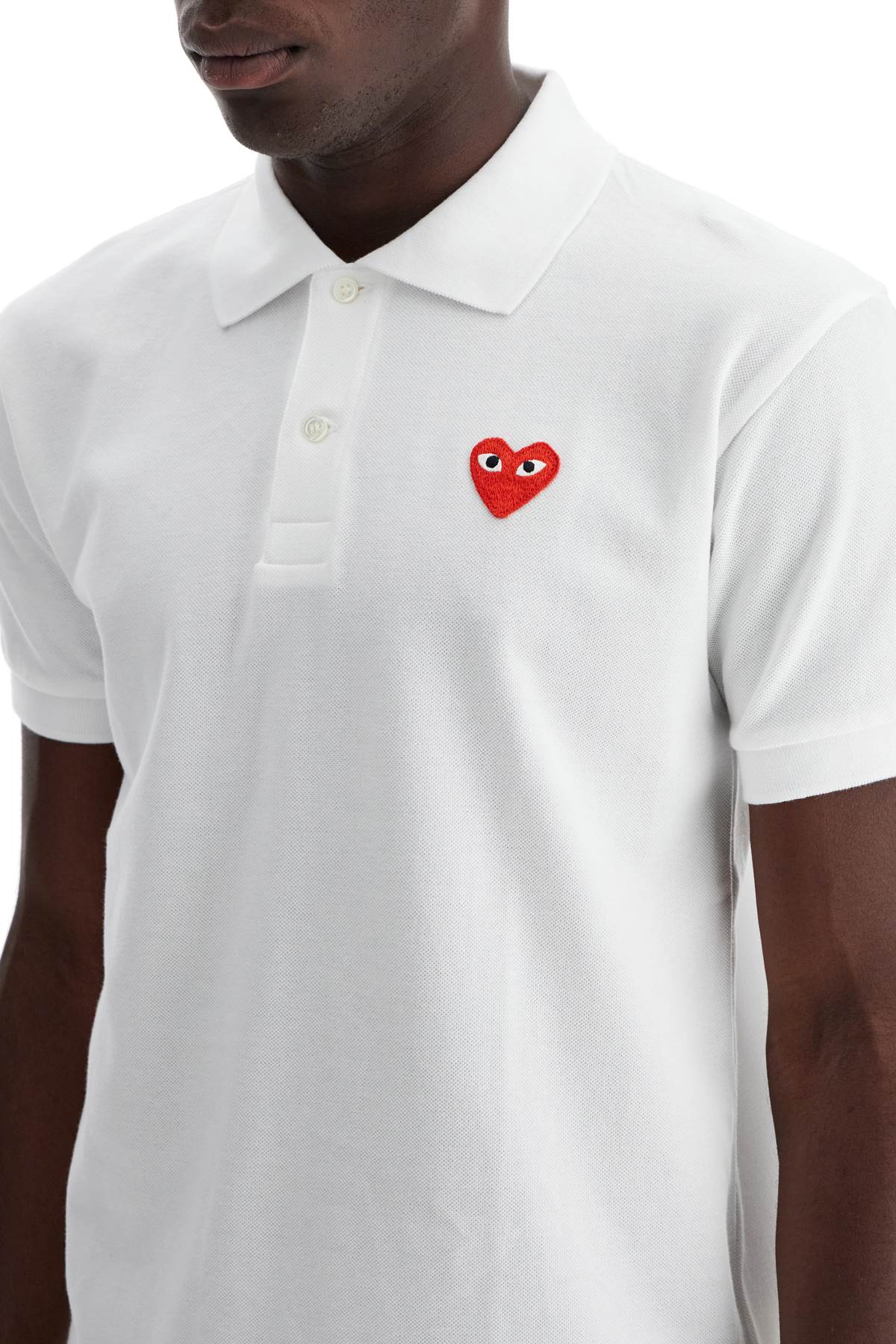 COMME DES GARCONS PLAY heart polo shirt