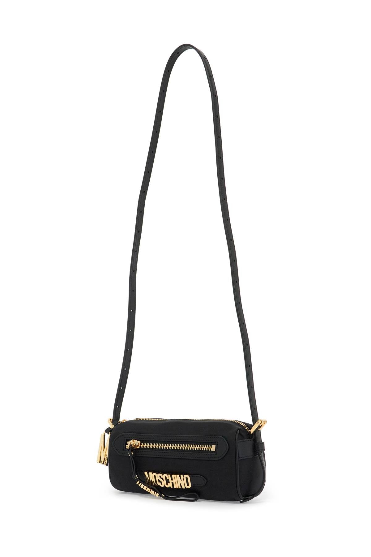 MOSCHINO shoulder bag with metal logo detail