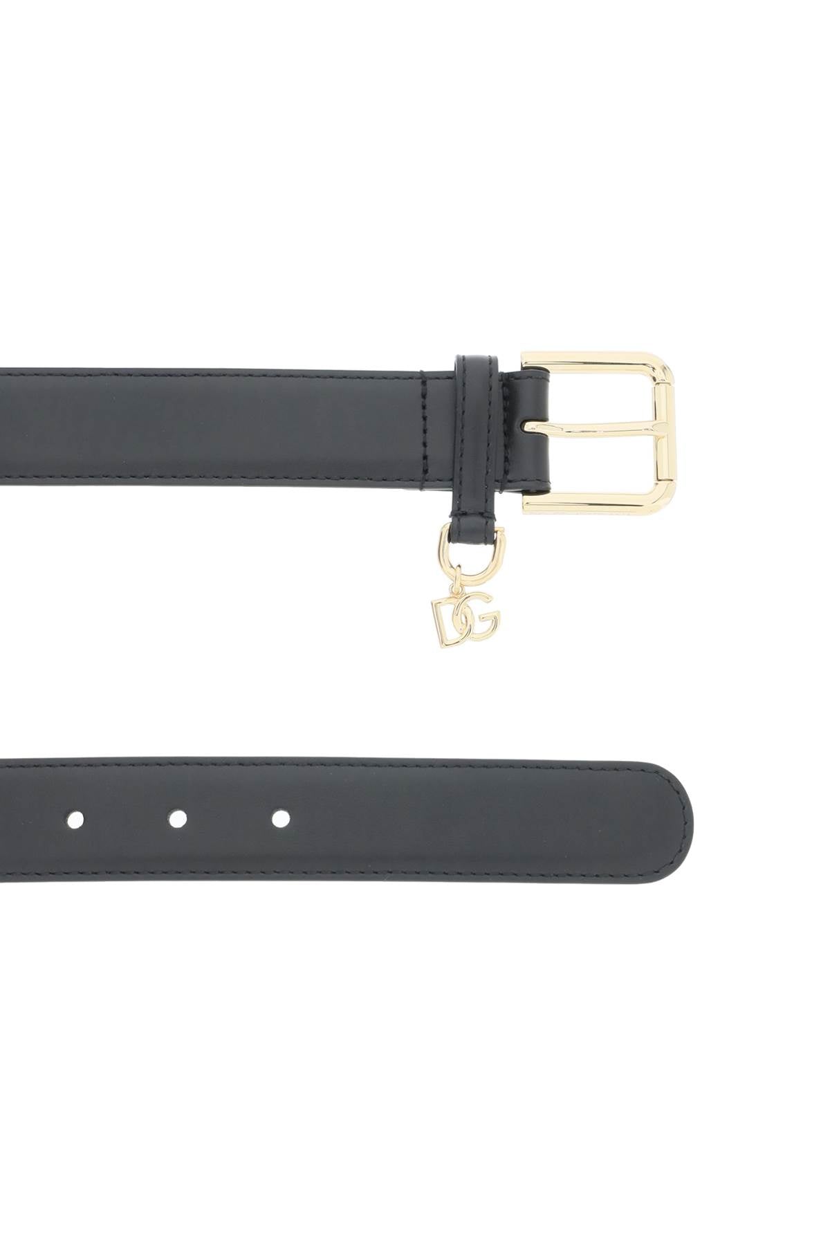 DOLCE & GABBANA belt with charm logo