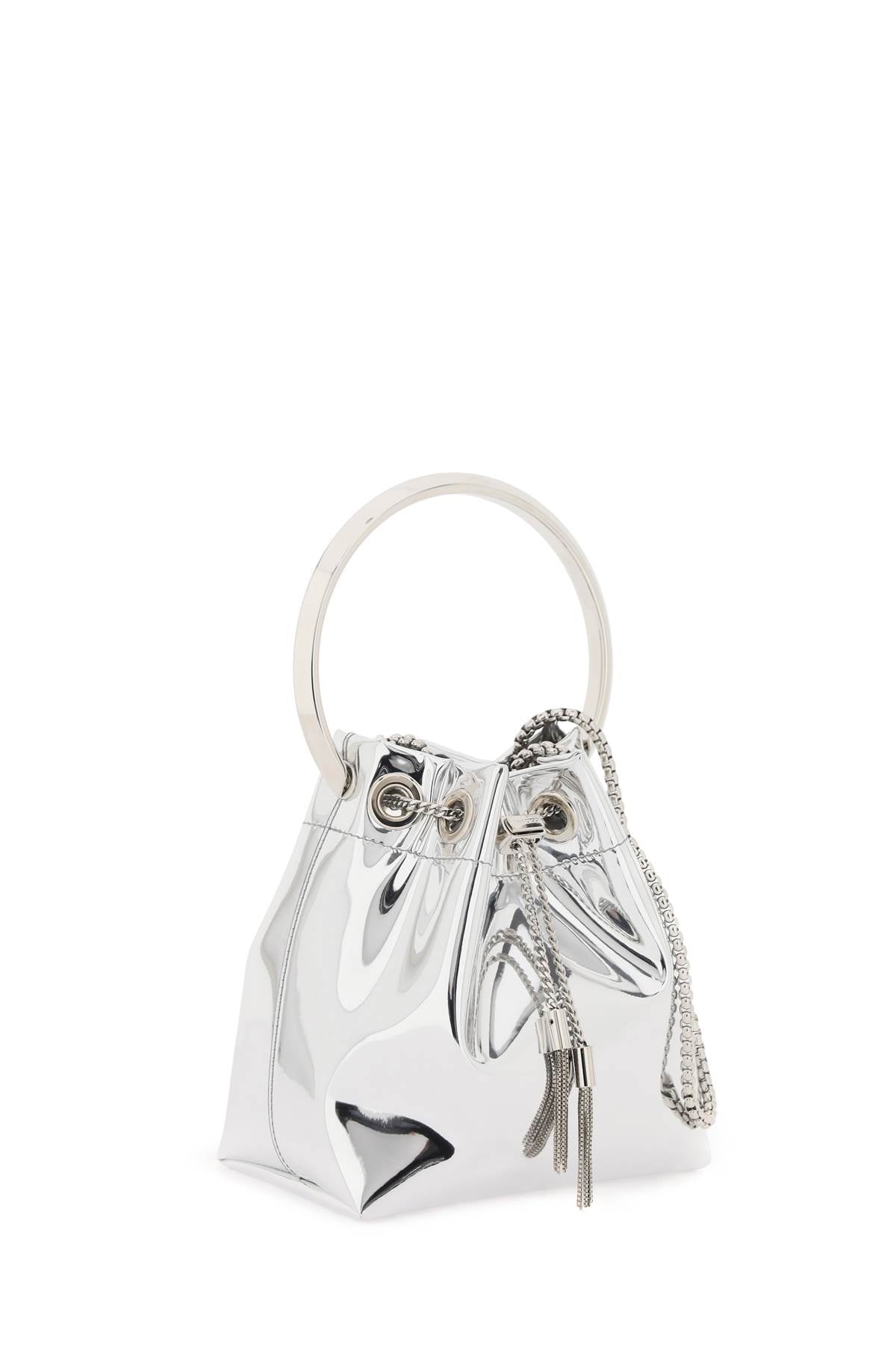 JIMMY CHOO bon bon mirror-effect bag