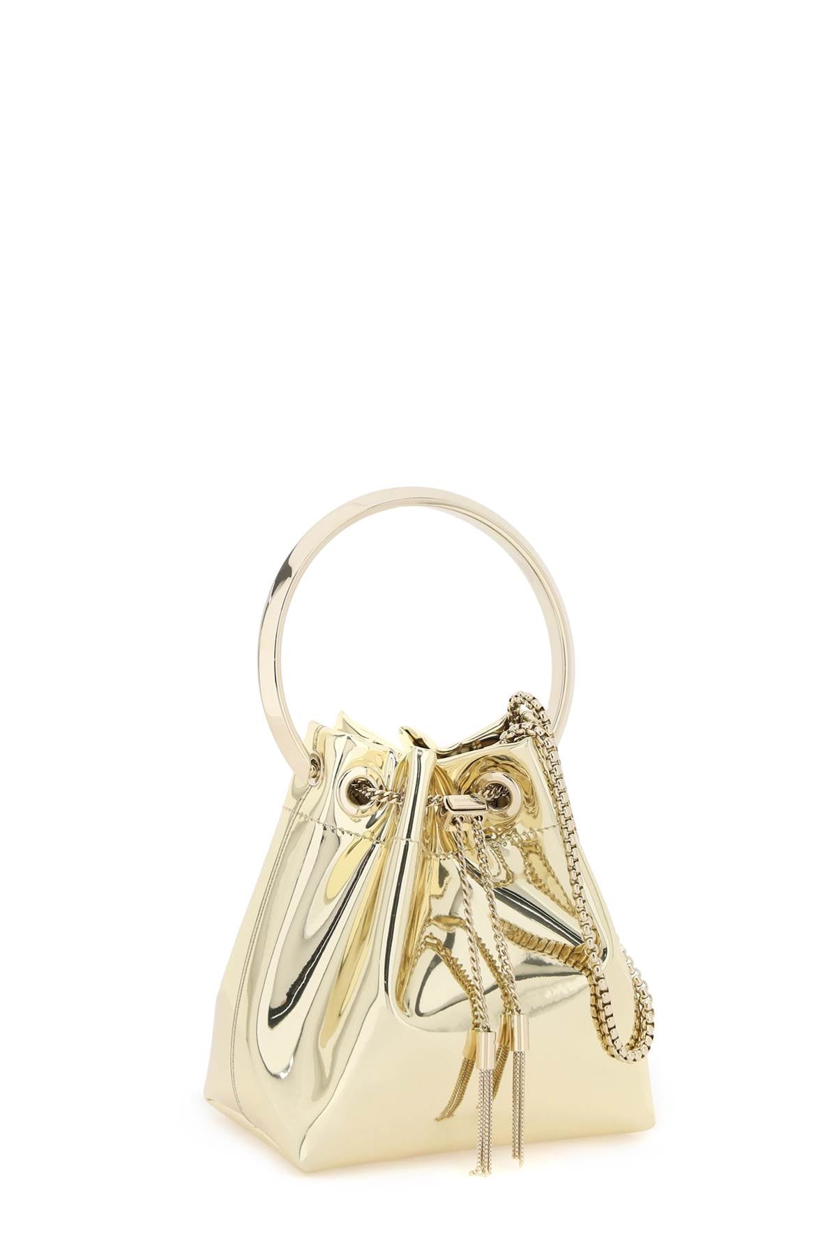 JIMMY CHOO bon bon mirror-effect bag