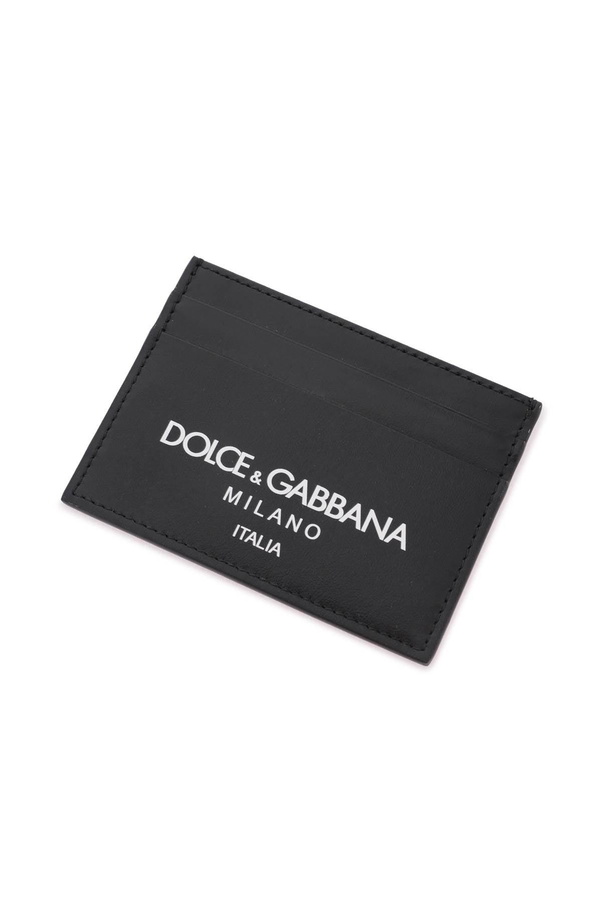 DOLCE & GABBANA logo leather cardholder