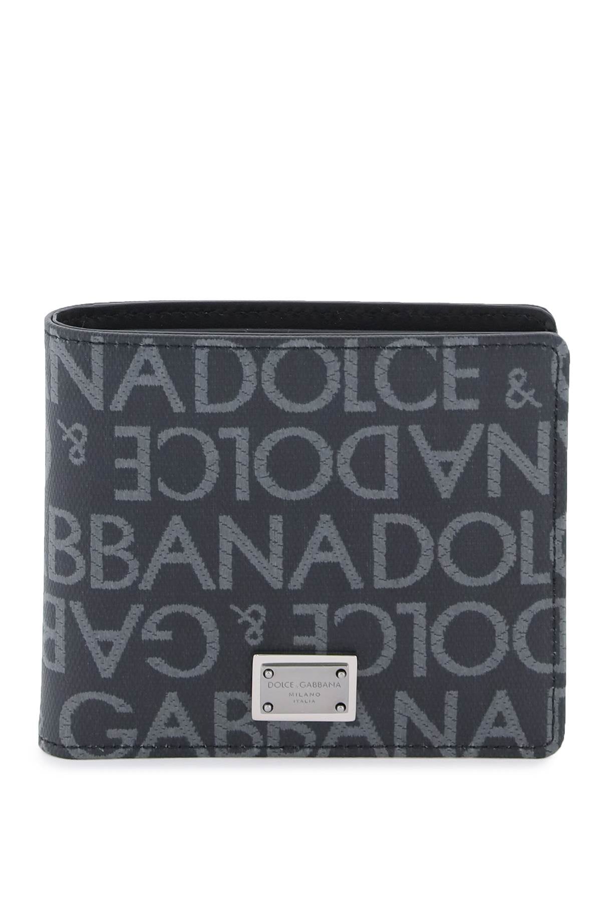 DOLCE & GABBANA jacquard logo wallet