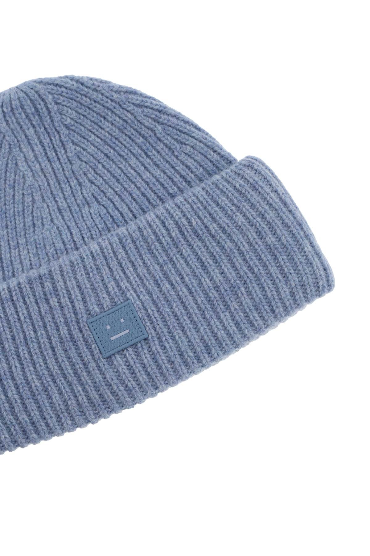 ACNE STUDIOS ribbed wool beanie hat with cuff