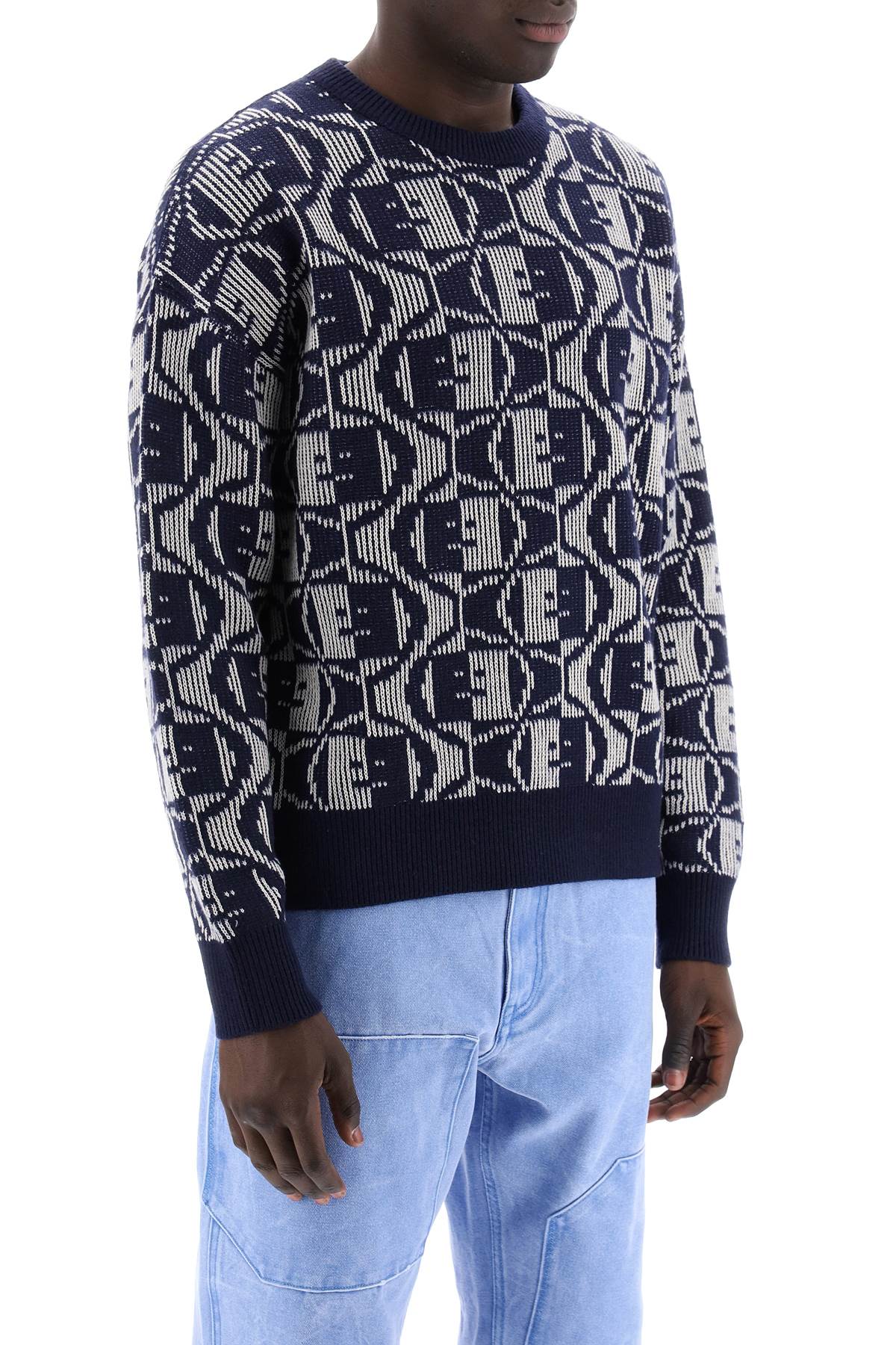 ACNE STUDIOS crewneck jacquard face