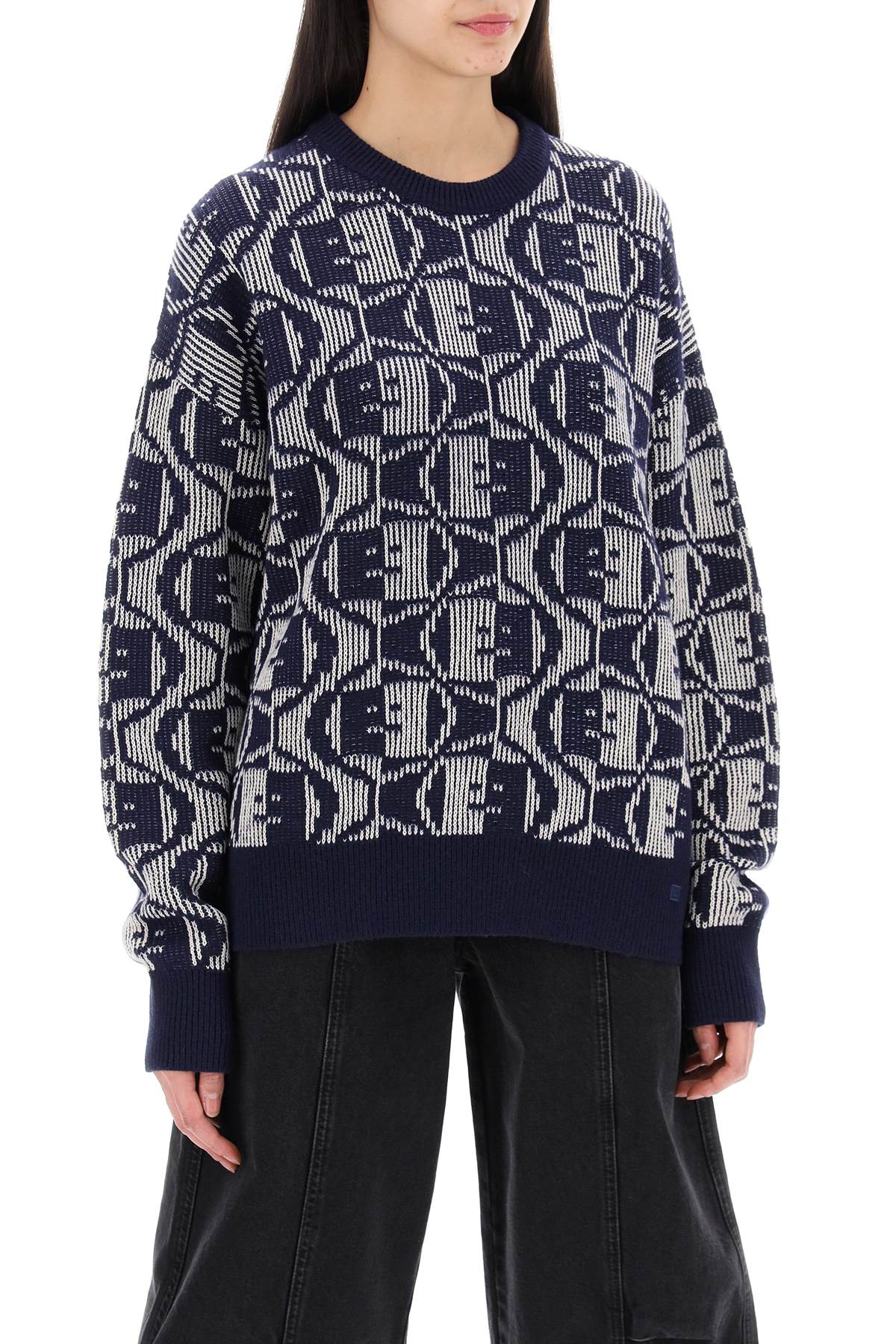 ACNE STUDIOS crewneck jacquard face