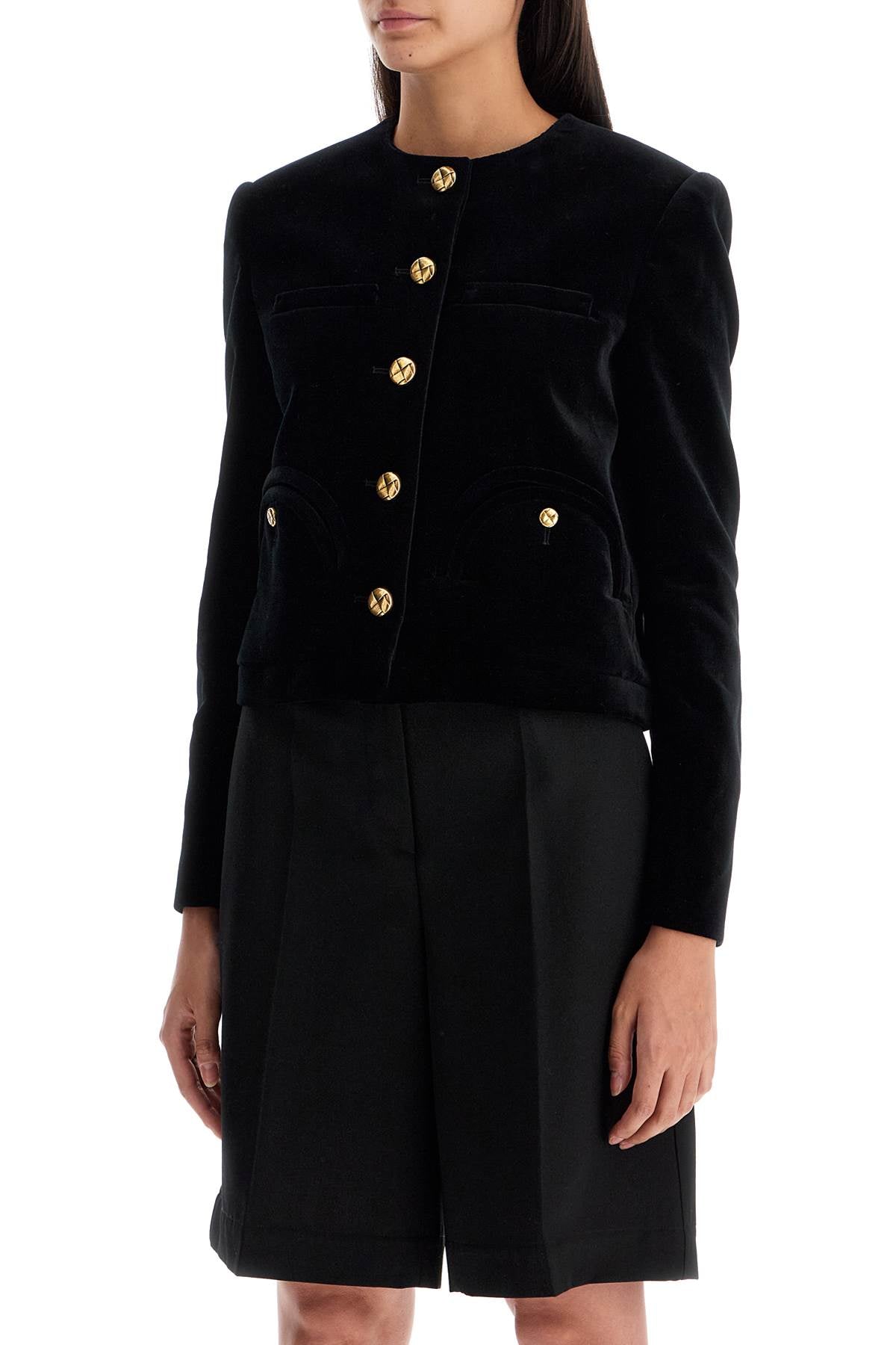 BLAZE MILANO cotton velvet bolero jacket in