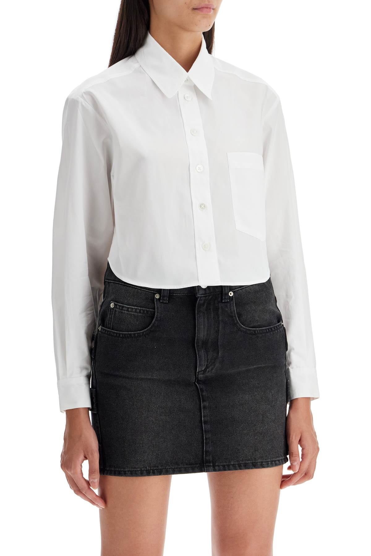 ISABEL MARANT floral cropped shirt