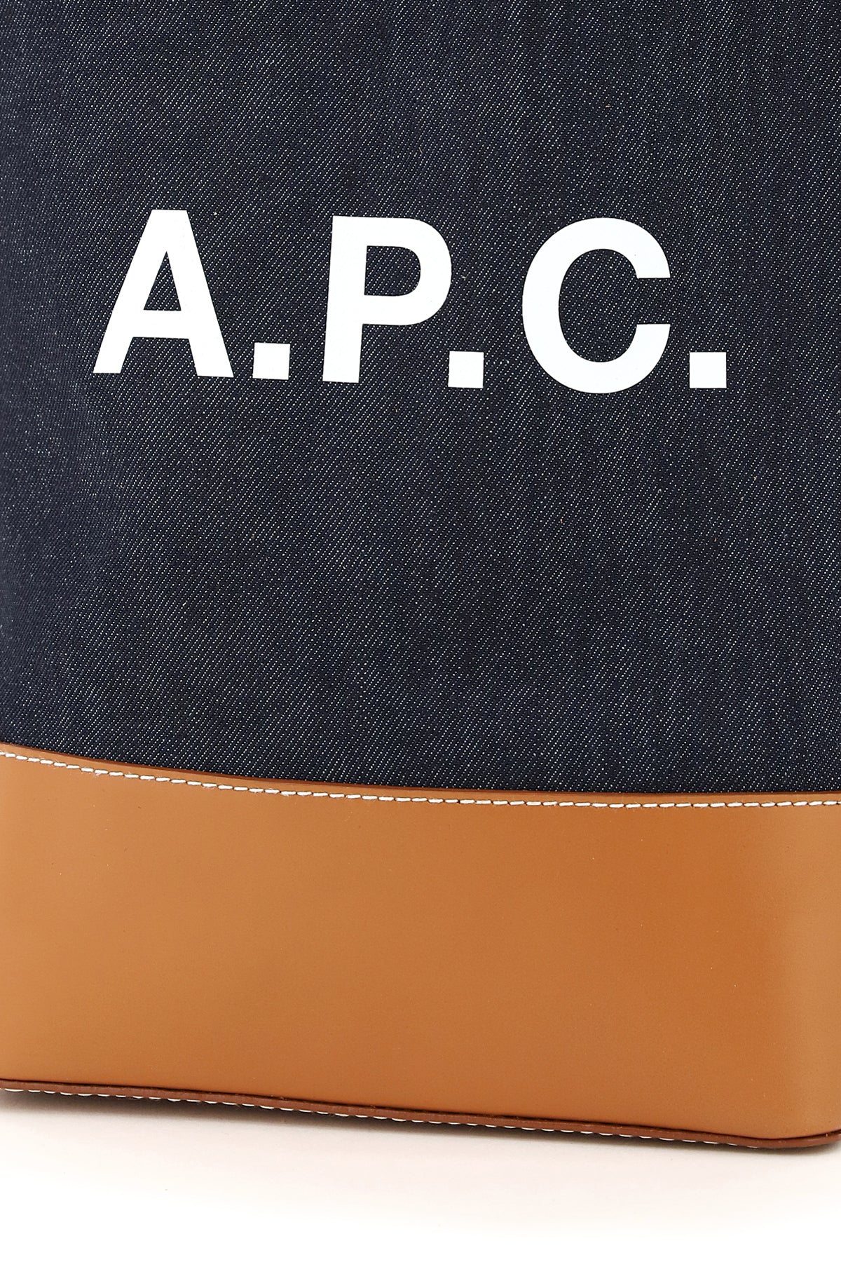 A.P.C. axel small denim tote bag