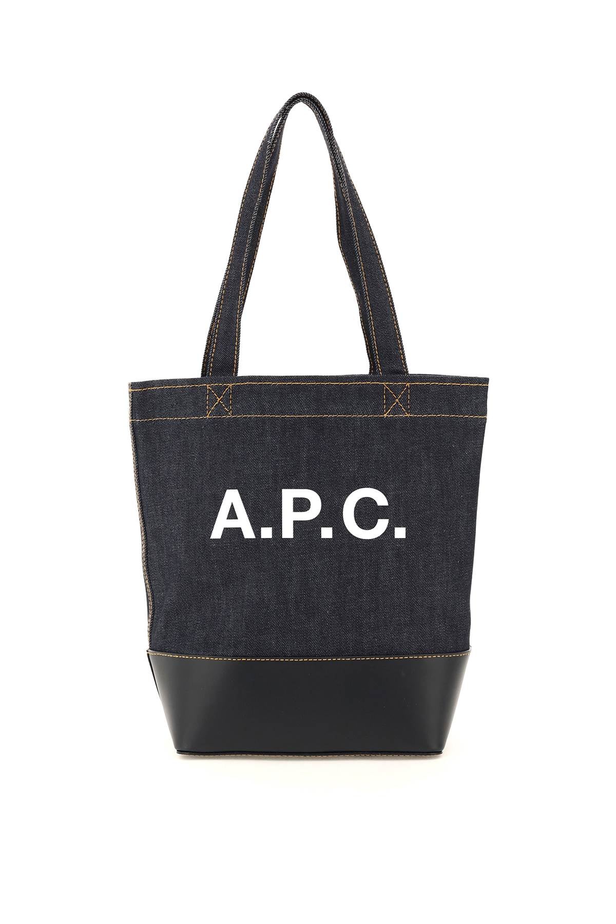 A.P.C. axel small denim tote bag