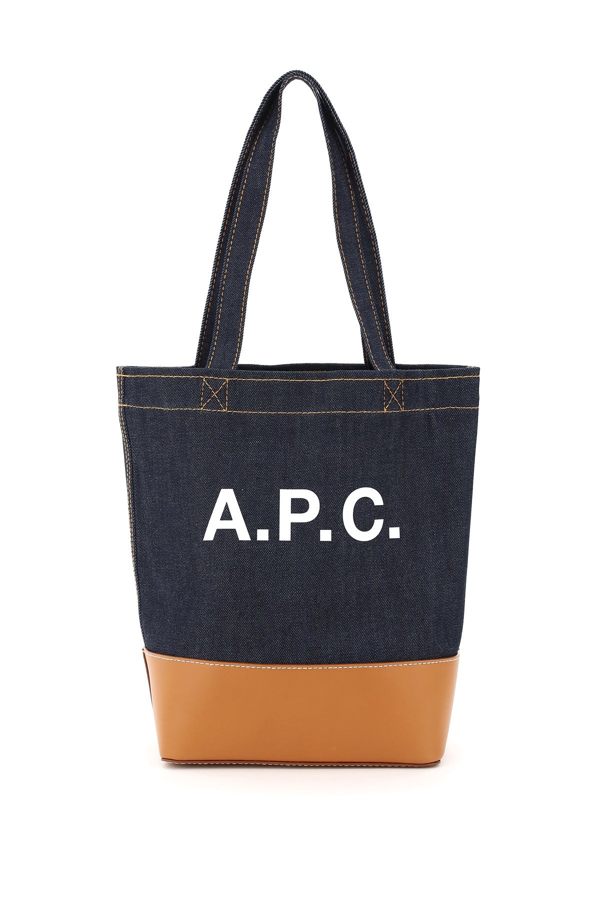 A.P.C. axel small denim tote bag