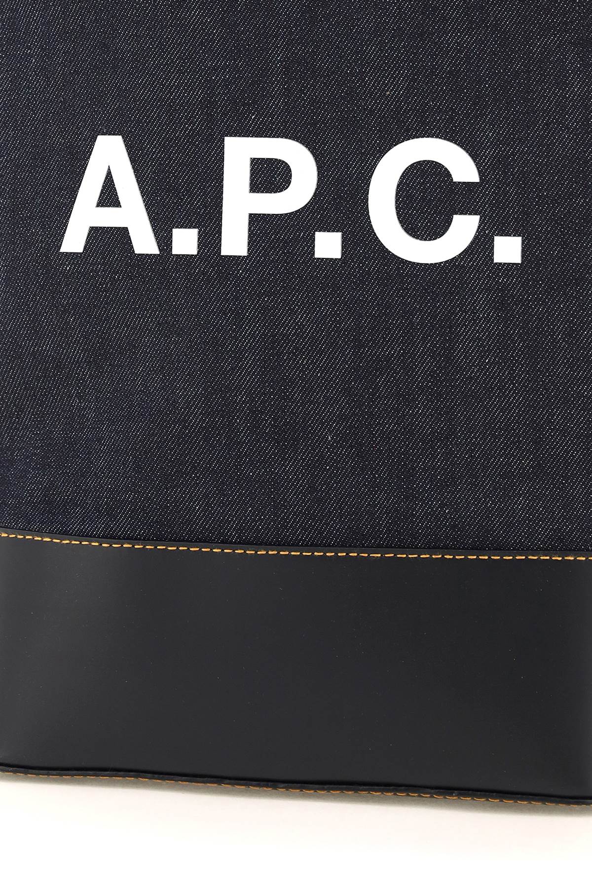 A.P.C. axel small denim tote bag