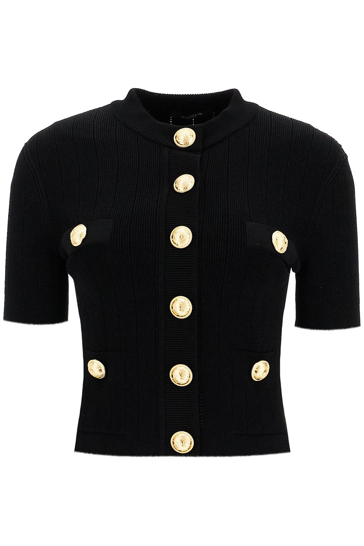 BALMAIN cardigan with structured shoulders