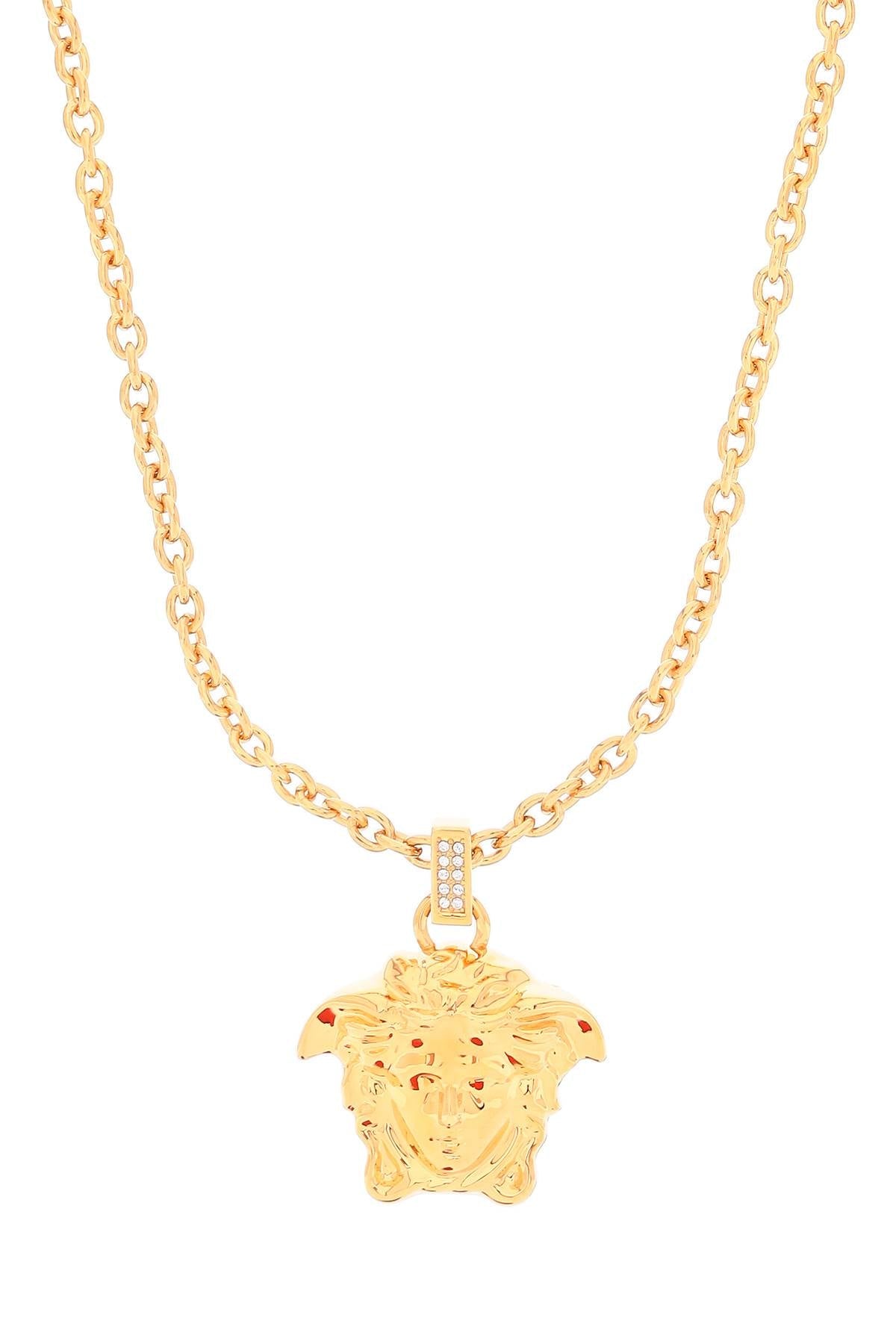 VERSACE la medusa necklace with crystals