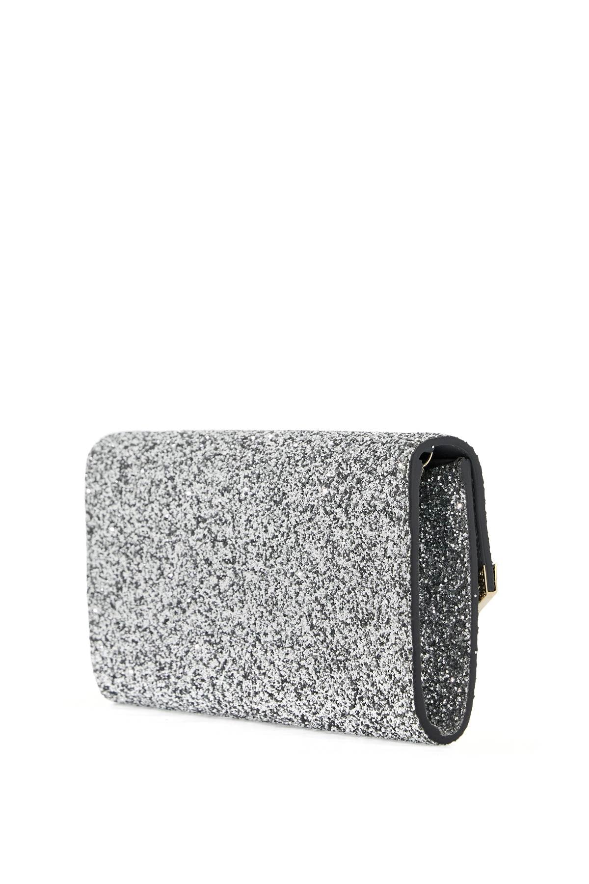 JIMMY CHOO glittered emmie clutch