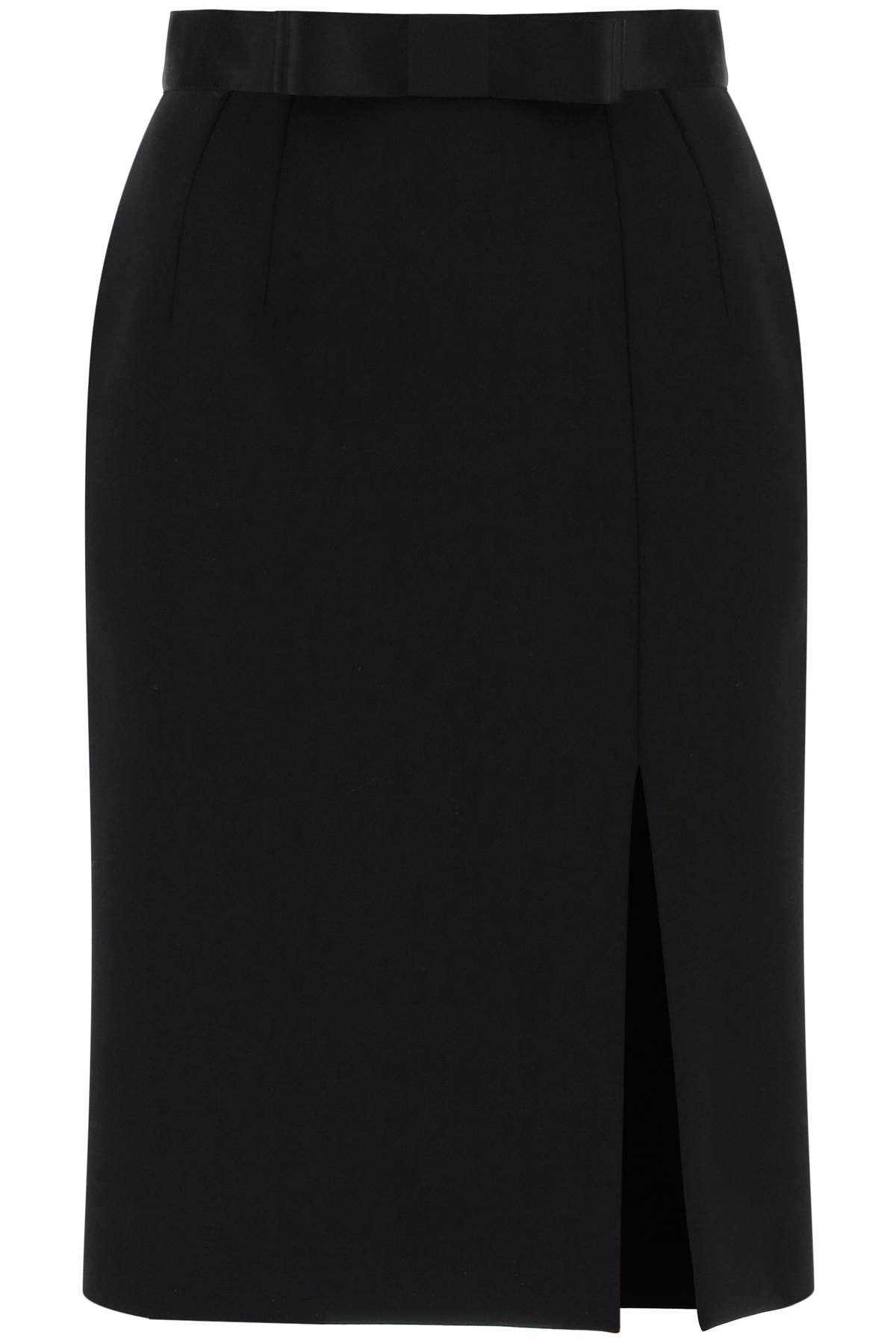 DOLCE & GABBANA "knee-length skirt with satin