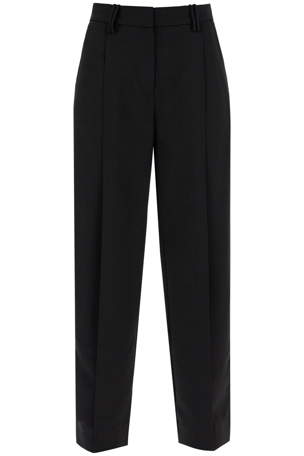 GANNI lightweight pants with pleats