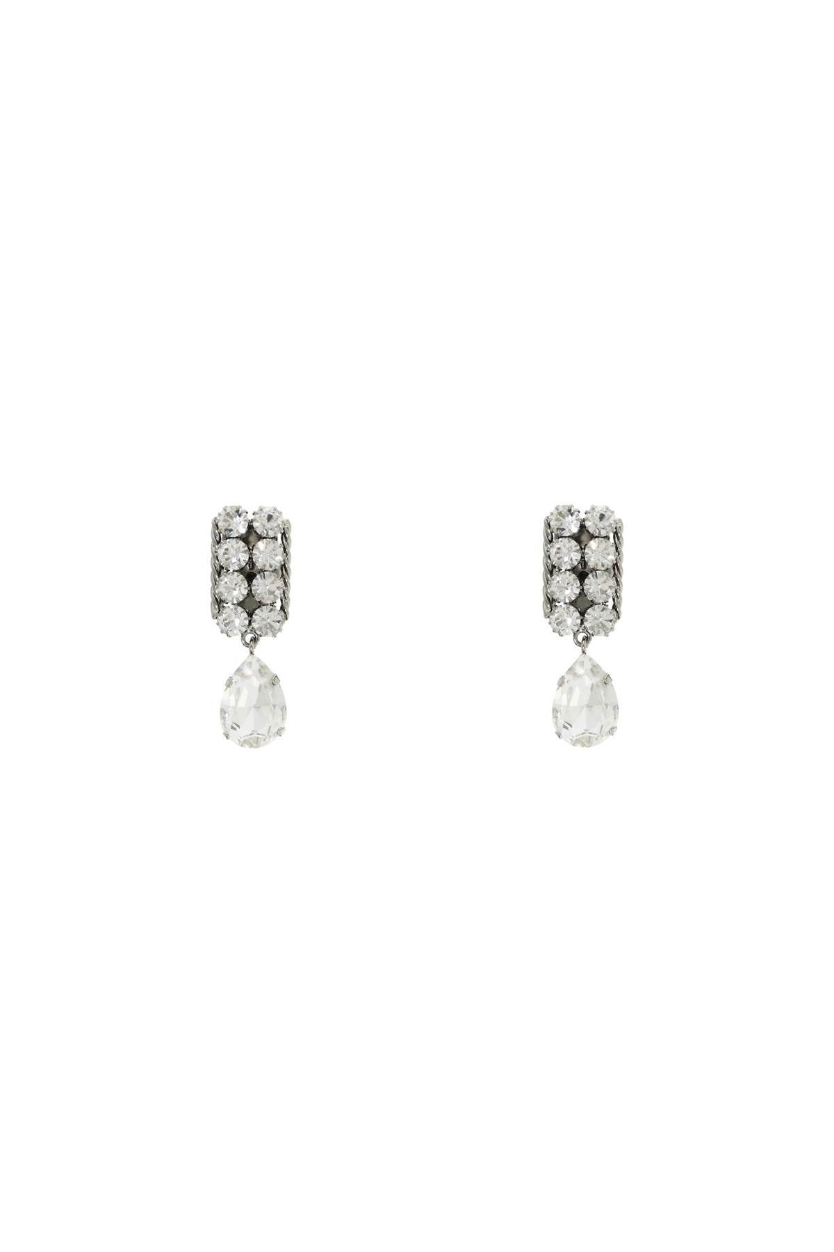 ALESSANDRA RICH dangling clip-on earrings