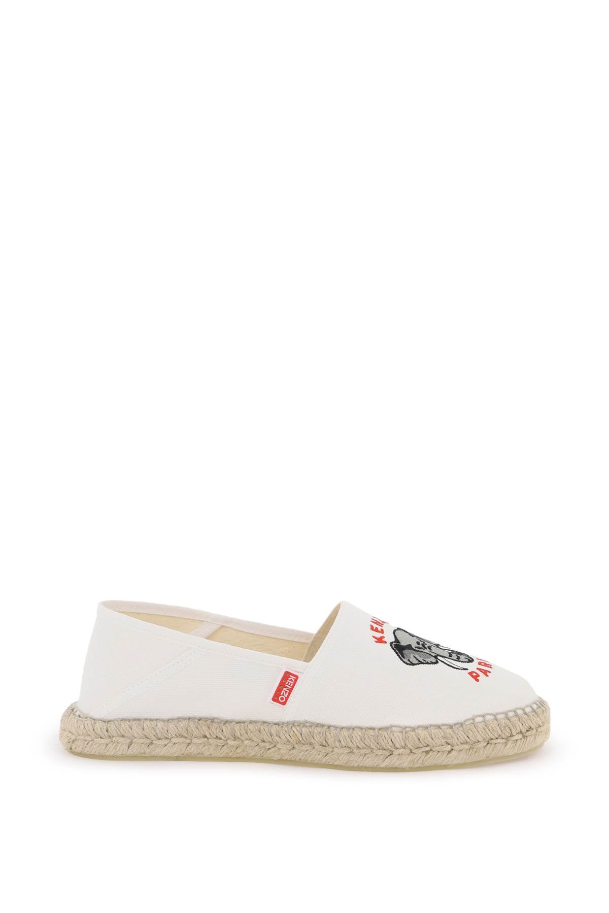 KENZO canvas espadrilles with logo embroidery