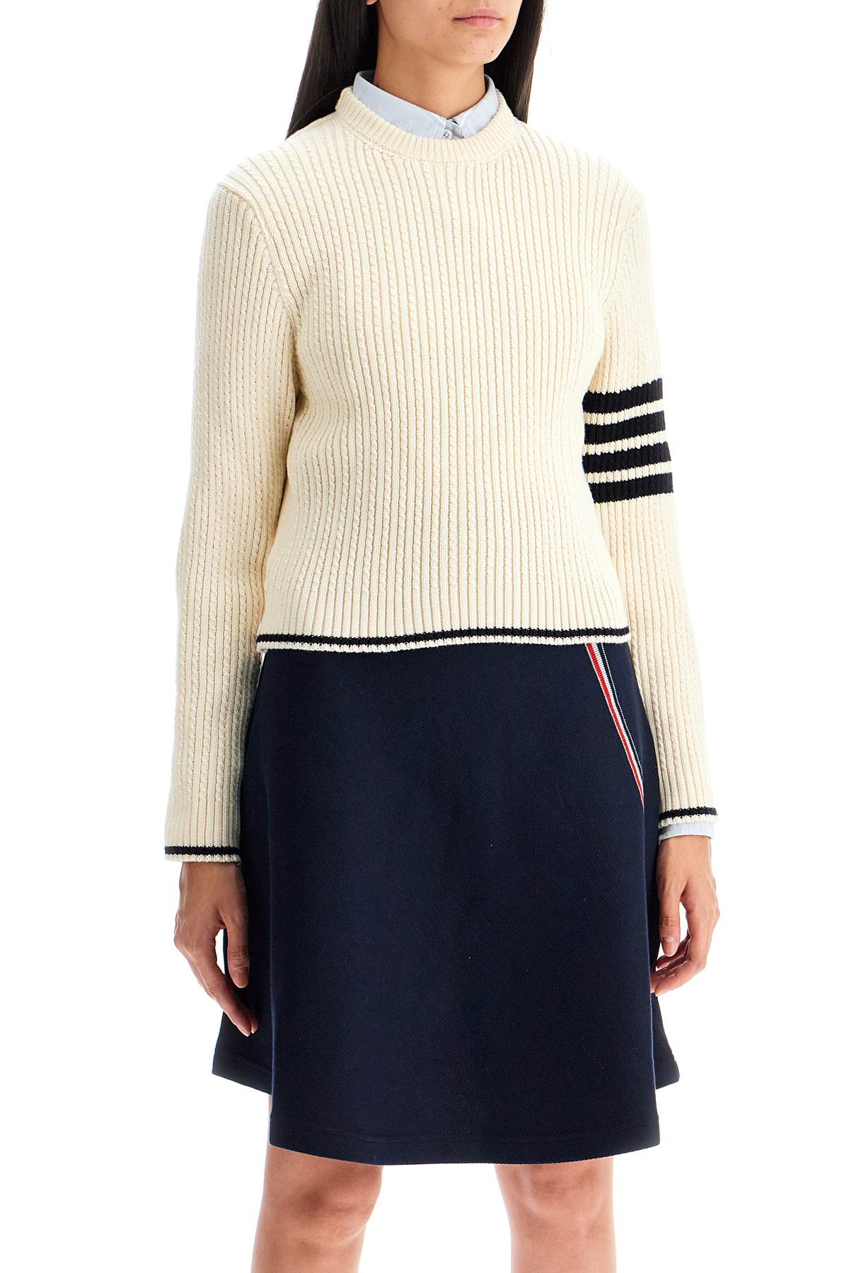 THOM BROWNE '4-bar virgin wool sweater