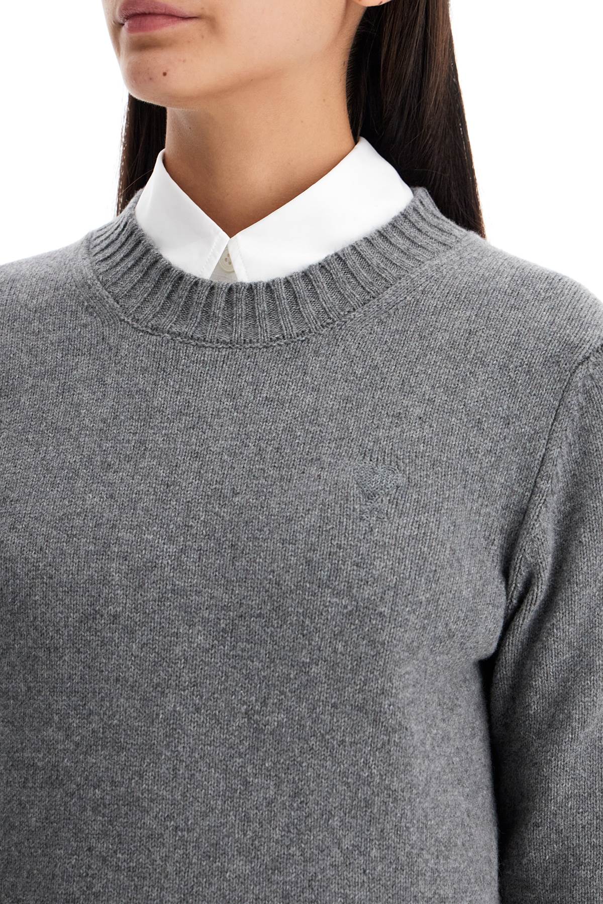 AMI ALEXANDRE MATIUSSI "cashmere and wool pullover