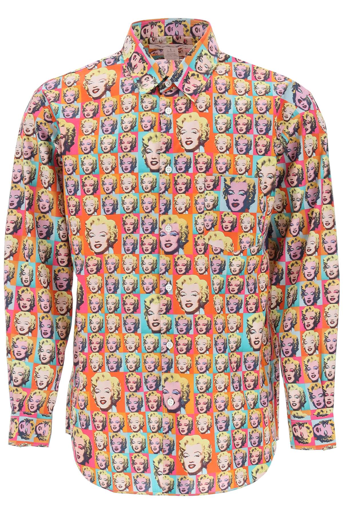 COMME DES GARCONS SHIRT marilyn monroe printed shirt