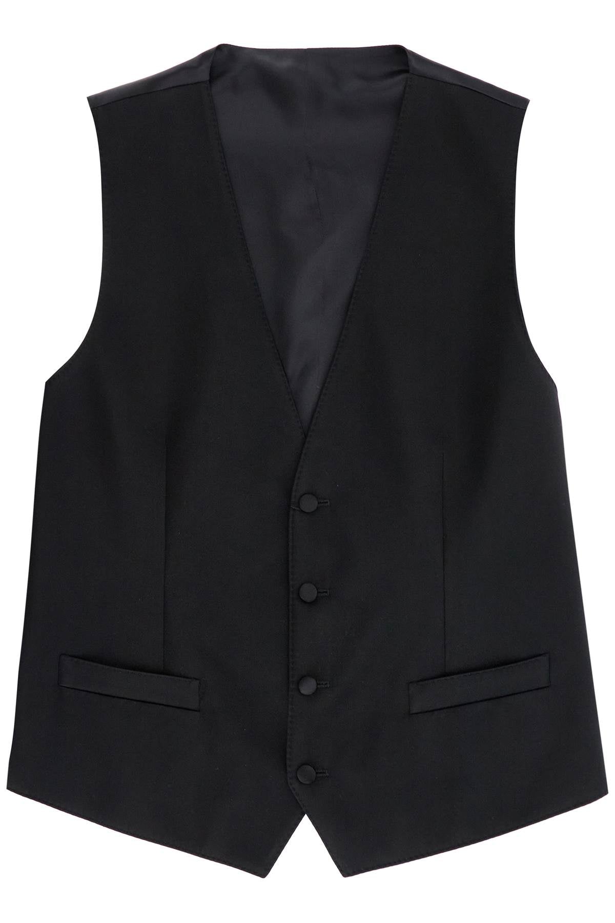 DOLCE & GABBANA sartorial satin waistcoat