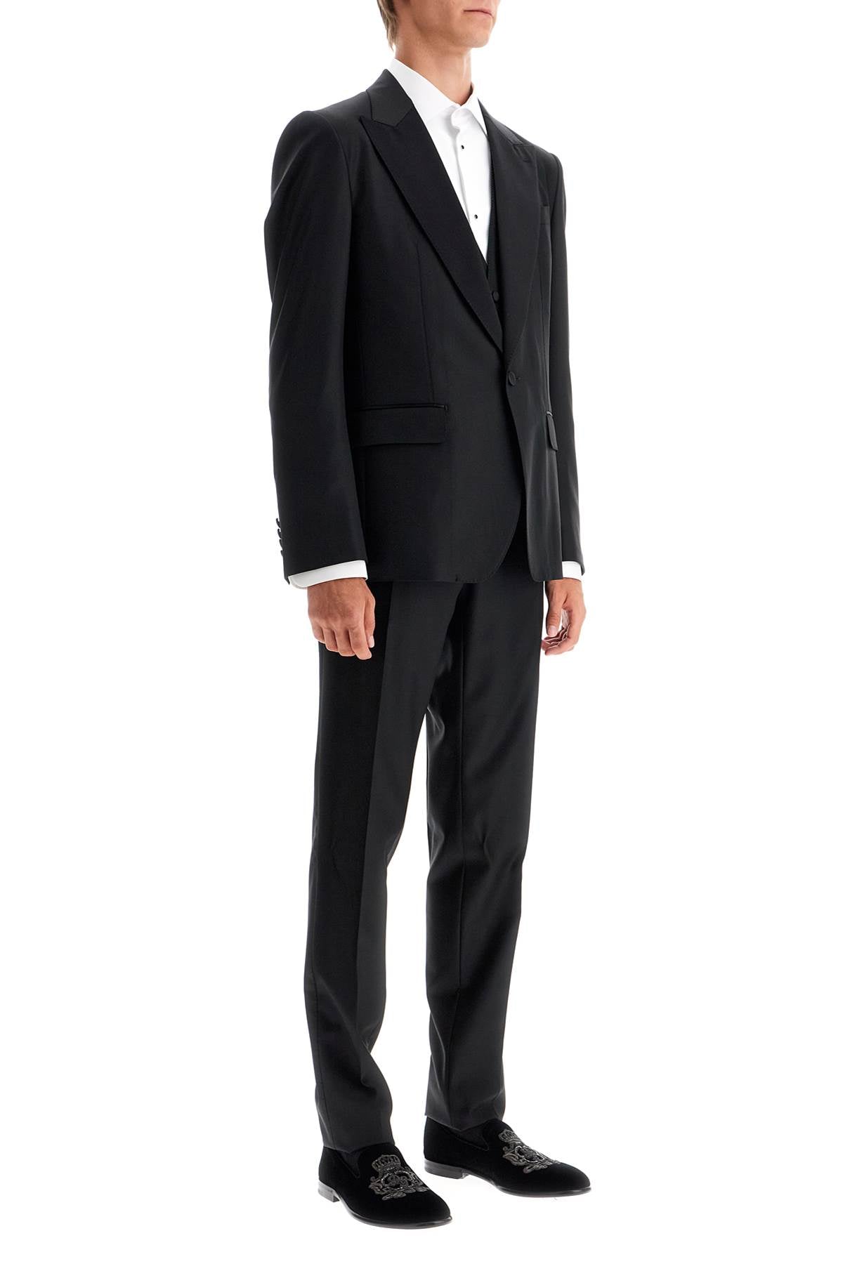 DOLCE & GABBANA wool and silk tuxedo suit