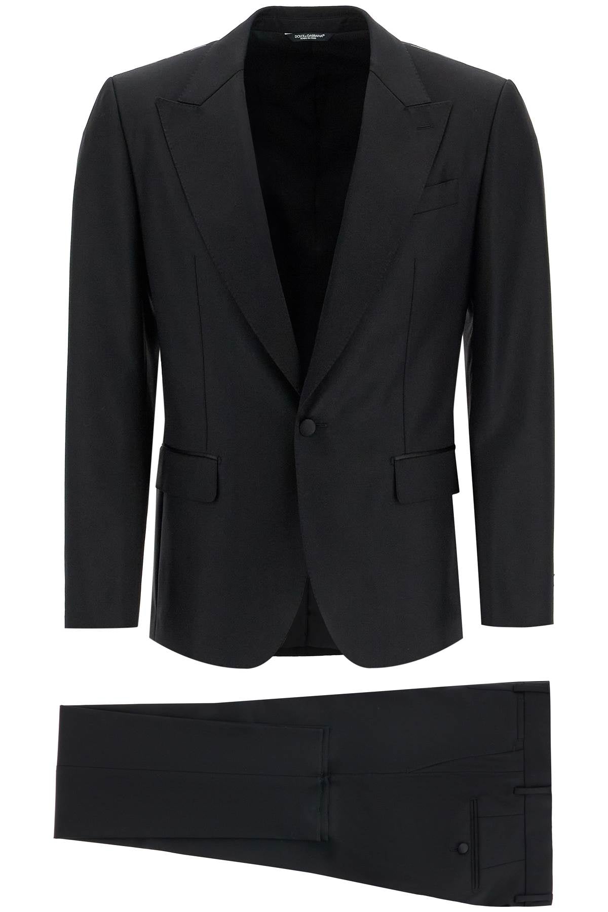 DOLCE & GABBANA wool and silk tuxedo suit